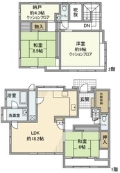 朝日ヶ丘5丁目戸建の物件間取画像